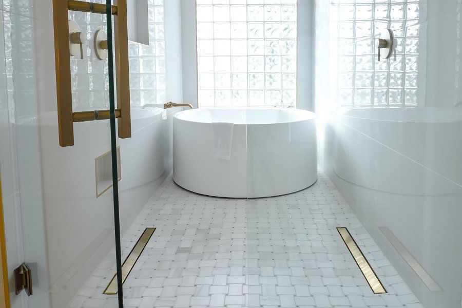 Walk-In Shower and Spa Tub by DRI Construction
